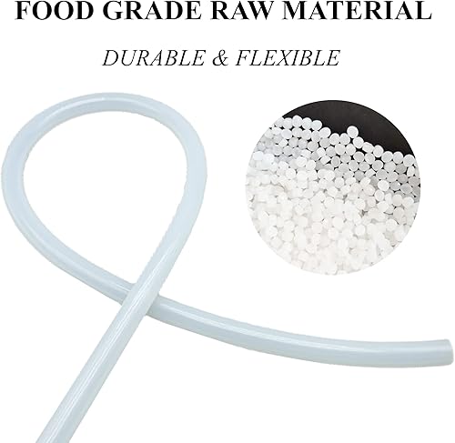 Miniatura 3 de PEISONGFEI Tubo de silicona de 38 pulgadas, grado alimenticio de alta temperatura de 38 pulgadas de diámetro interior x 12 pulgadas de diámetro