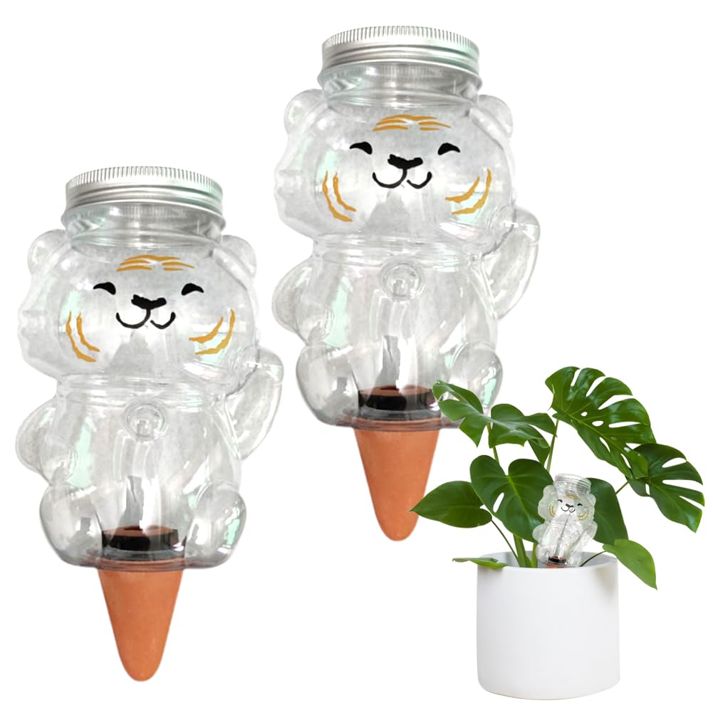 2 PCS Automatic Plant Watering Devices,Automatic Watering for Indoor Plants,Drip Irrigation Flower Watering Device,Clear Plant Watering Devices,Clear Plant Watering Devices,For Potted Plants (D)