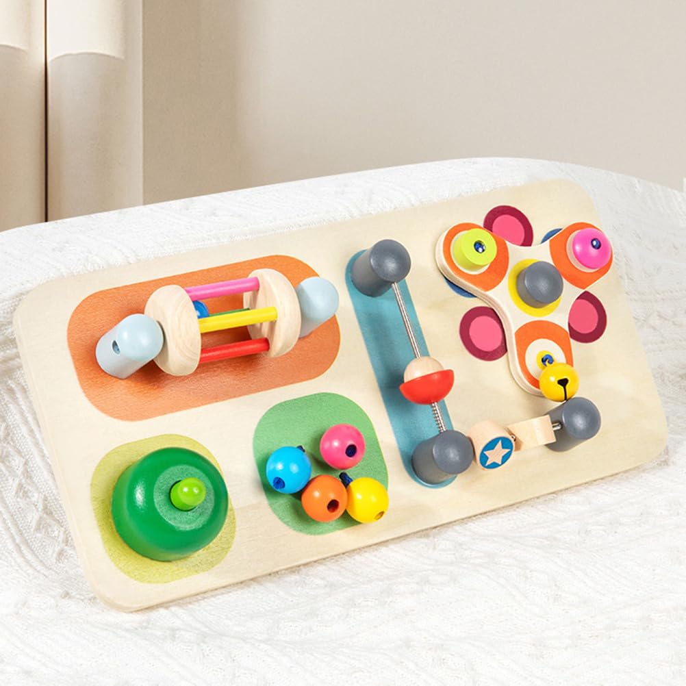 Board attività in Legno Montessori per Bambini, Giocattolo Sensoriale, Giocattolo Educativo per Abilità Motorie Fini