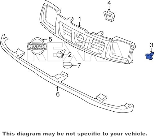Miniatura 6 de Rexka Clip de retención de rejilla compatible con Nissan Infiniti 01553-03831 200SX, Axxess, Frontier, Maxima, Pulsar NX, Sentra, Stanza, Xterra,