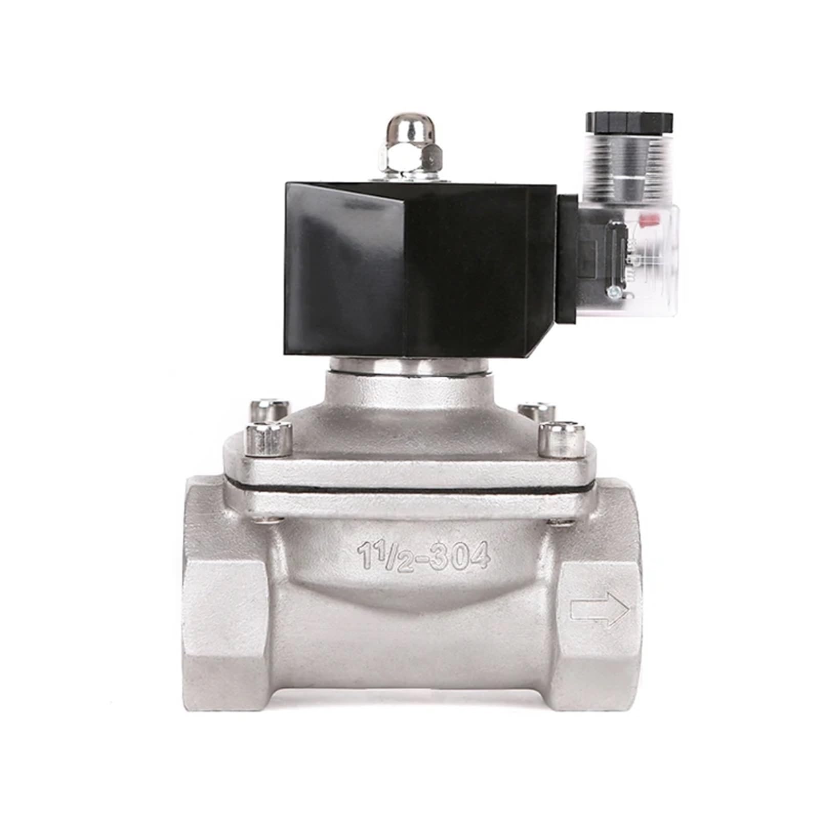 Nxdpajqizh 1-1/2 " Solenoid Valve Normally Closed Dn40 Stainless Steel Solenoid Valves(Npt_220vac_viton-Seal)