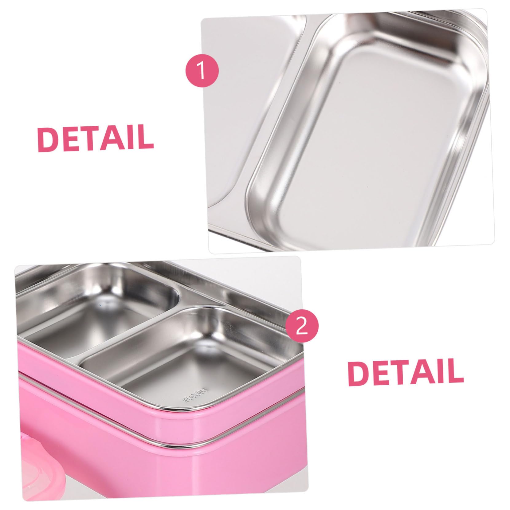 BESTYASH Contenitore Bento Box Isolato Portatile per Pranzo Scatola Divisa Creativa Chiusura Ermetica Contenitore Alimenti Pratico per Studenti e Ufficio