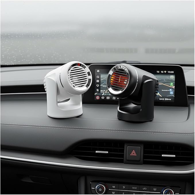 Calefactor Eléctrico Portátil 12V 120W Convector 2 en 1 Ventilador miniatura 3