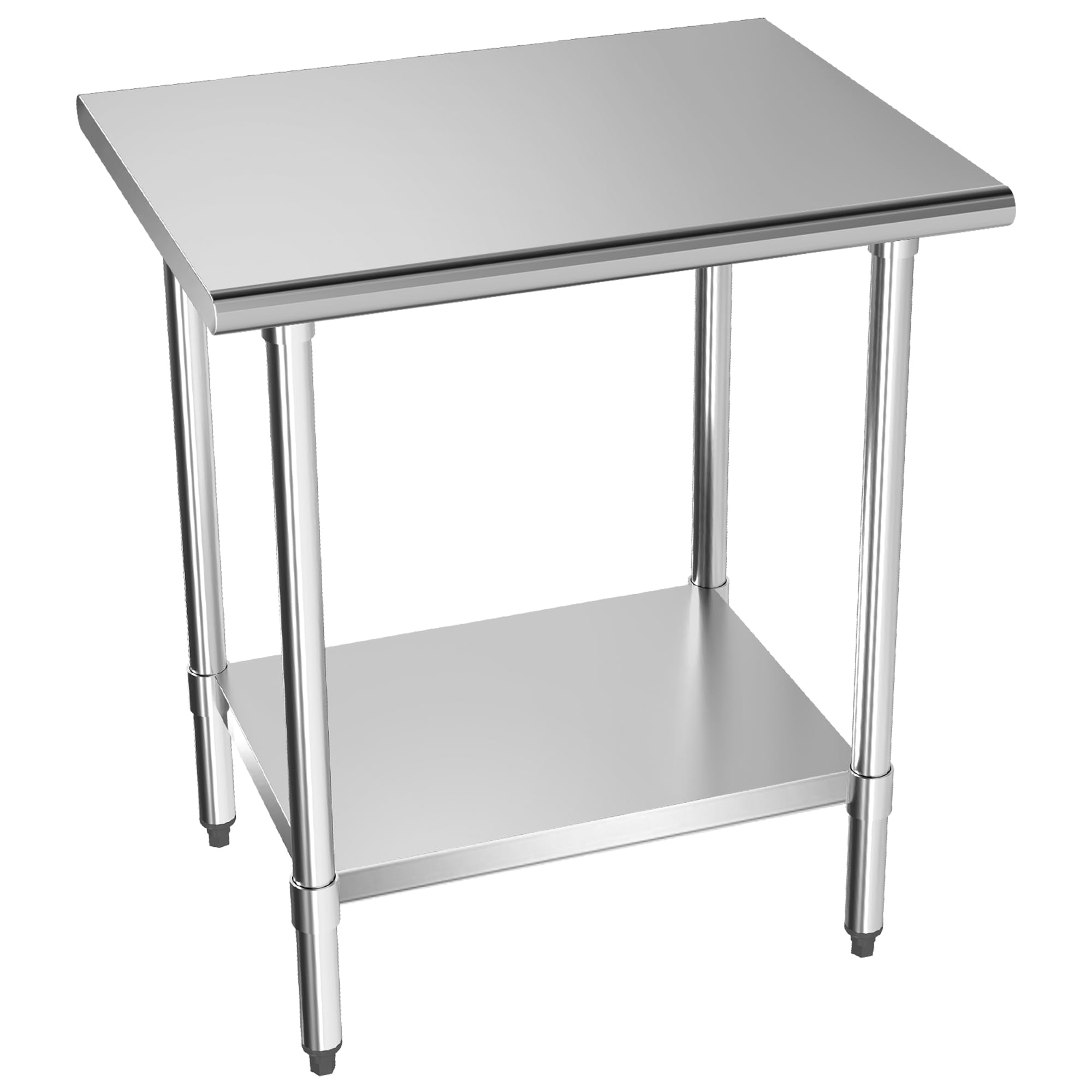 Kleensteel NSF Certified Stainless Steel Work Table for Prep, 24x30 Inch | NSF Heavy-Duty Commercial Prep Table with Adjustable Undershelf for Home