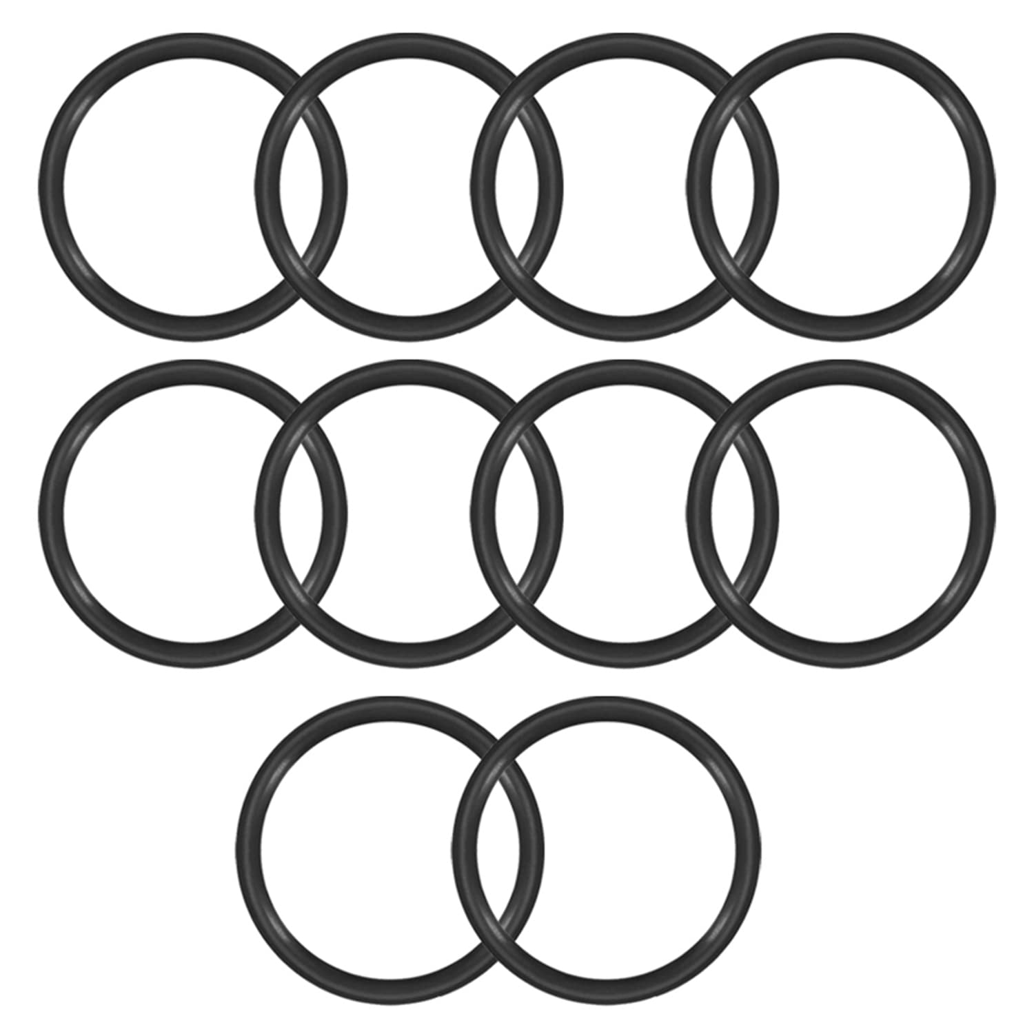 Othmro 10 Pcs Rubber O-Rings, Nitrile Washers Seal O Rings 50mm OD 43mm ID 3.5mm Width, Metric Buna-N Sealing Gasket for Taps, Plumbing — image 1