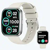 Smart Watches for Women, 1.75" Bluetooth Call, AI Voice Smartwatch, 24/7 Heart Rate Monitor, Blood Pressure/SpO2/Sleep Tracker, IP68 Waterproof, 100+ Sports Fitness Tracker for Android iOS Grey