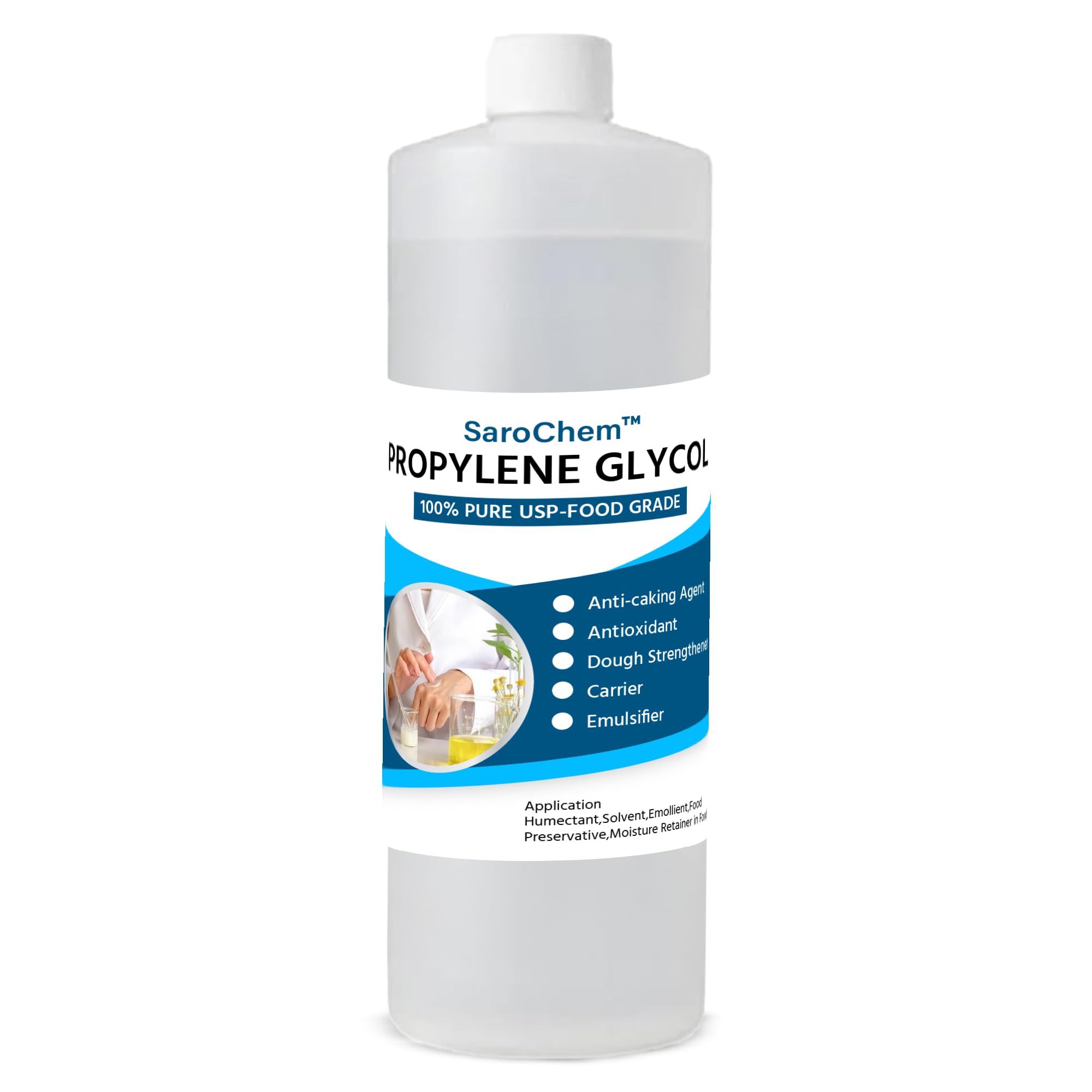 SaroChem™ Propylene Glycol 99.96% Food Grade | Lab-Tested & Hypoallergenic Moisturizer | Ideal for Skincare, Haircare, Soap & Shampoo Making, Food Preservation & DIY Cosmetics | 150g-image-41