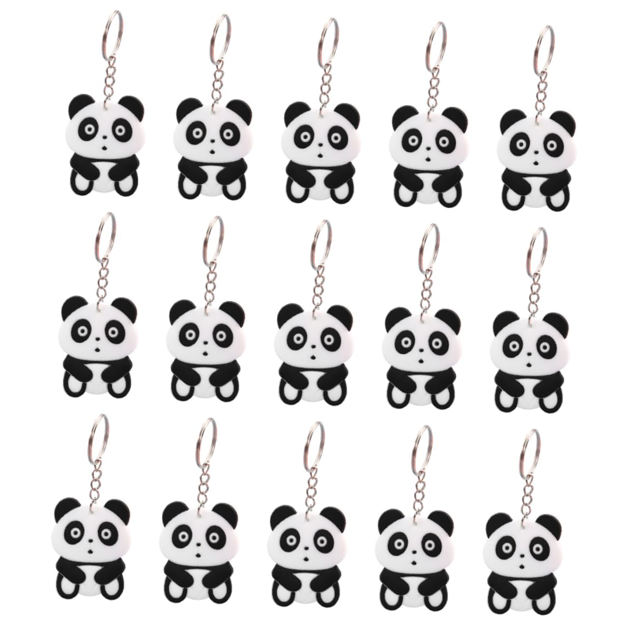 OSALADI Panda Toy Keychain Plush Keychain for Boys and Girls Schoolbag Key Chain Backpack Hanging Ornament Animals Pendant