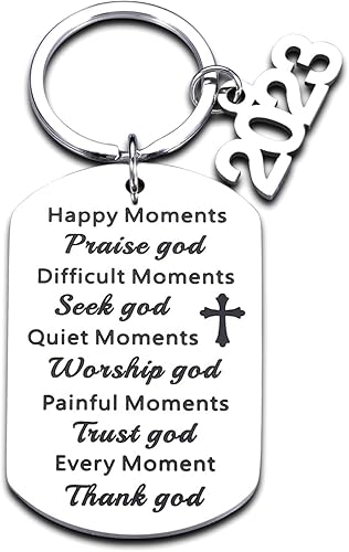 Regalo religioso inspirador con versículo bíblico para mujeres y hombres 2023, regalo de escritura religiosa cristiana 2023, regalo de graduación