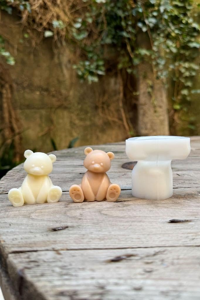 Rufus Concept Teddy Bear Mini Tekli Mum Kalıbı (Silikon)