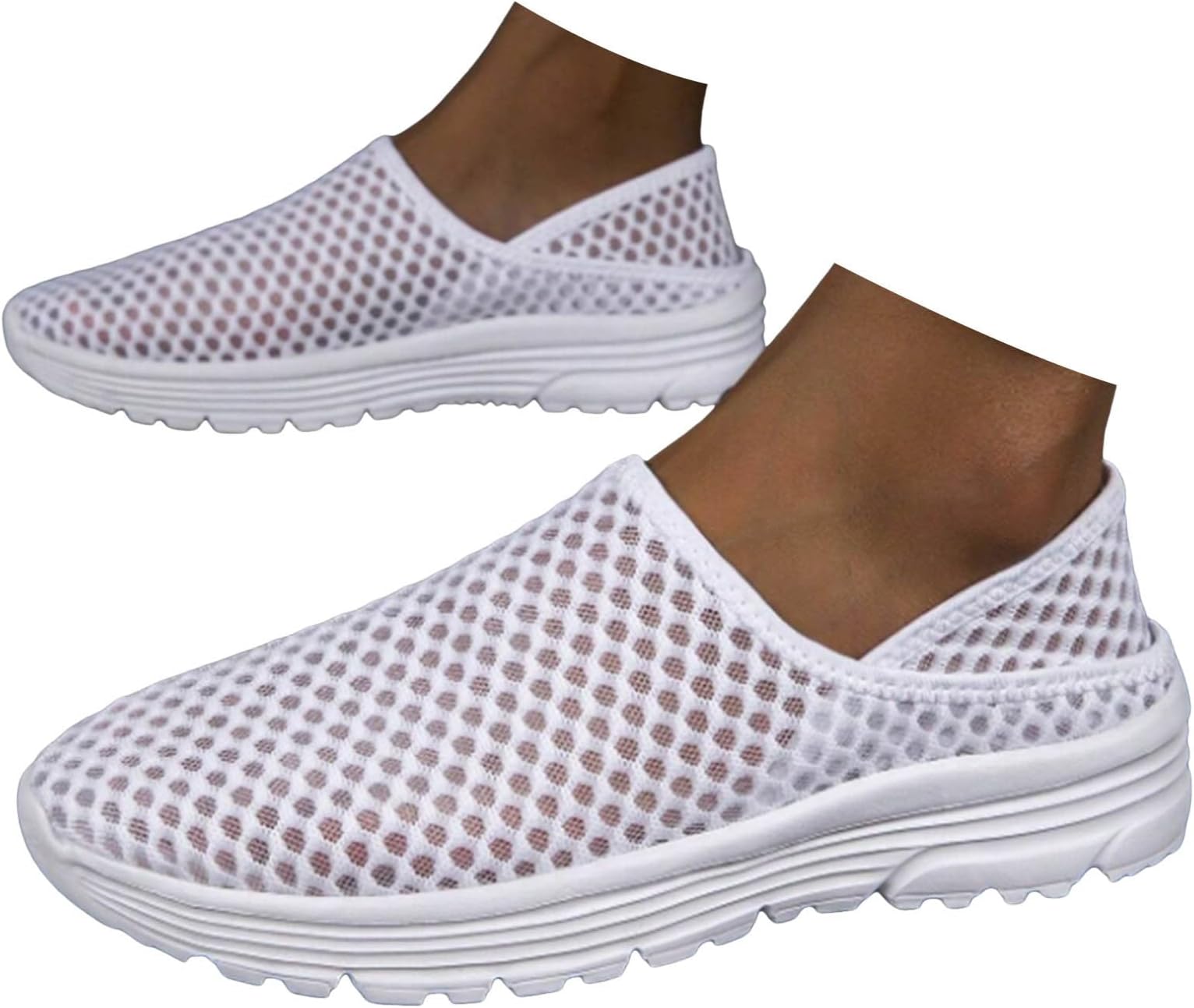 Walking Shoes for Men Wome, Breathable Mesh Running Shoes, Lightweight Slip On Tennis Athletic Fashion Sneakers, Comfortable Memory Foam Casual Sneakers Sports Shoes for Gym Travel Work