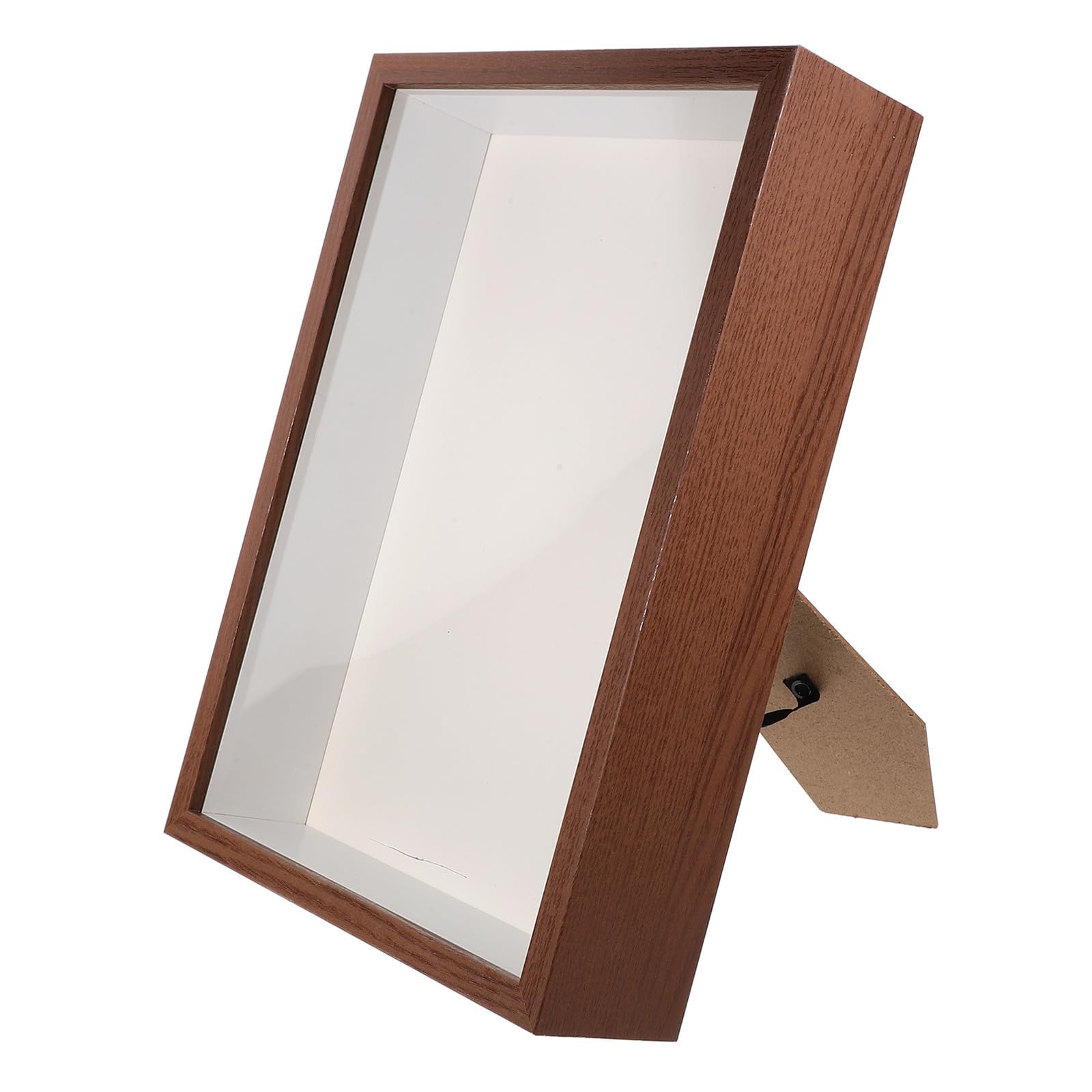 Cadre photo en bois Healvian vitrine acrylique pour protéger vos fleurs séchées 3D