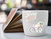 Vista 6 de YOKSAS 50 calcomanías rosas para niñas, impermeables, de vinilo, estéticas, para botellas de agua, laptop, álbumes de recortes, teléfono, niñas