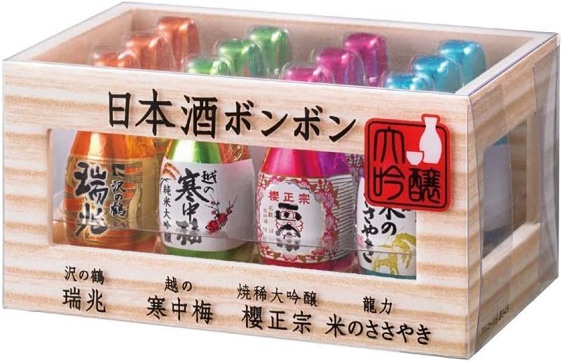 Amazon | ハマダコンフェクト 日本酒ボンボン ロング 12個入 PSJBOX