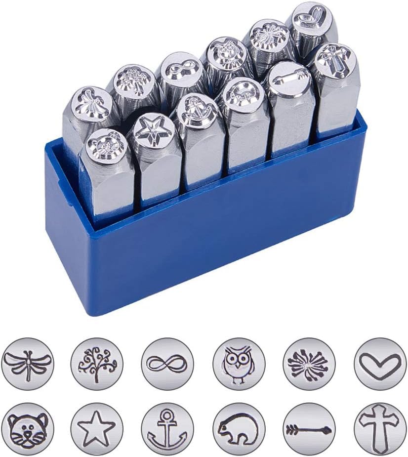 Amazon.co.jp: レザークラフト 12種類 カービング 刻印 動物