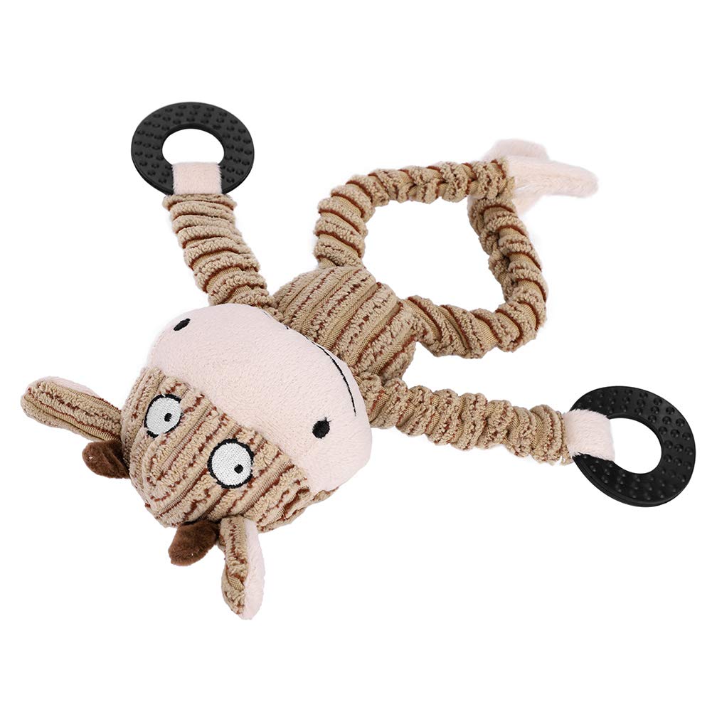 Puppy Toys From 8 Weeks Small Dog Squeaky Dog Toy No Stuffing Puppy Chew Teething Toy Cute Soft Monkey Toy For Dog Cat Dog Cuddly Toy Calming Interactive Training Dog Toy for Small Medium Large Dog - Image 2