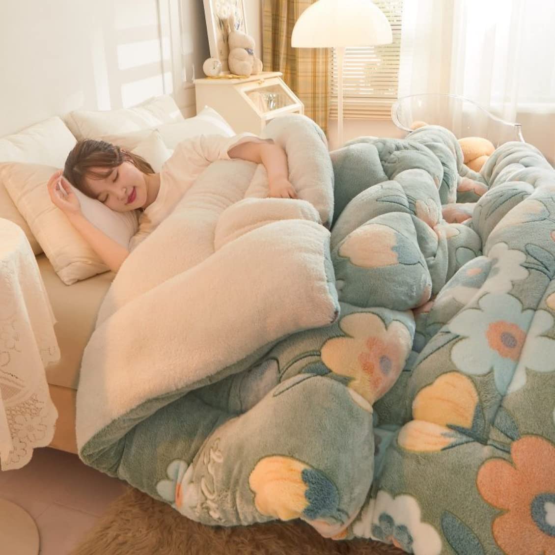 Amazon.co.jp: [BKVB] Machine Washable Hodakake Blanket, Heat