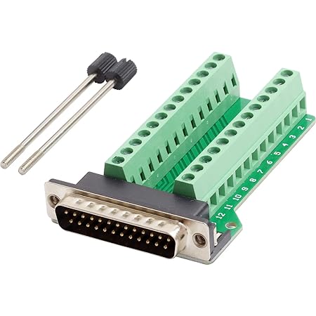 Amazon Co Jp オーディオファン D Sub 25ピン オス ケーブルネジ止め 25pin Gnd 基板 自作 シリアル パラレル 通信 コネクタ パソコン 周辺機器