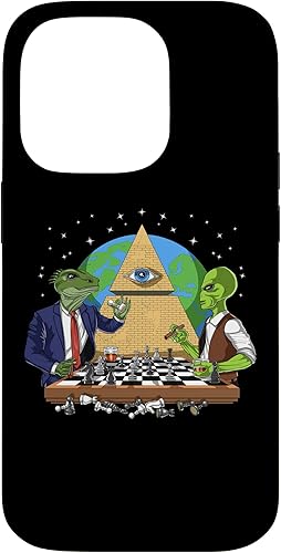 Funda para iPhone 14 Pro Alien Illuminati Conspiracy Theory All Seeing Eye Aliens