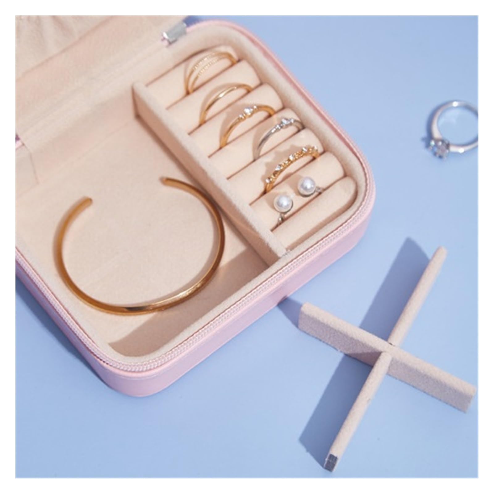 Jewelry Organizer Box Jewelry Box Portable Small Simple Earrings Earrings Earrings Earrings Storage Box Hand Jewelry Jewelry Storage Box