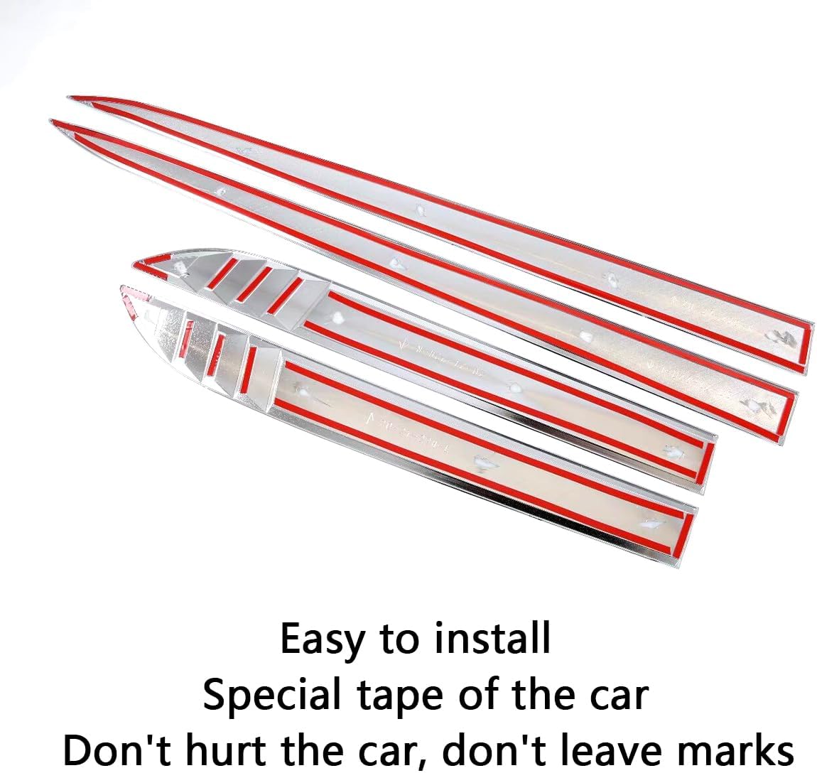 Car Accessories Fit for Hyundai Elantra 2021 2022 2023 2024 2025 2026 Body Side Door Molding Cover Trim (Carbon Fiber) 4PCS ABS