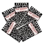 Gift Boutique 48 Count Top Secret Mini Notepads Spy Detective Secret Agent Mystery Crime Scene Theme Memo Spiral Paper Notebook Birthday Party Favor Supplies for Kids Boy Girl Classroom Rewards Prizes