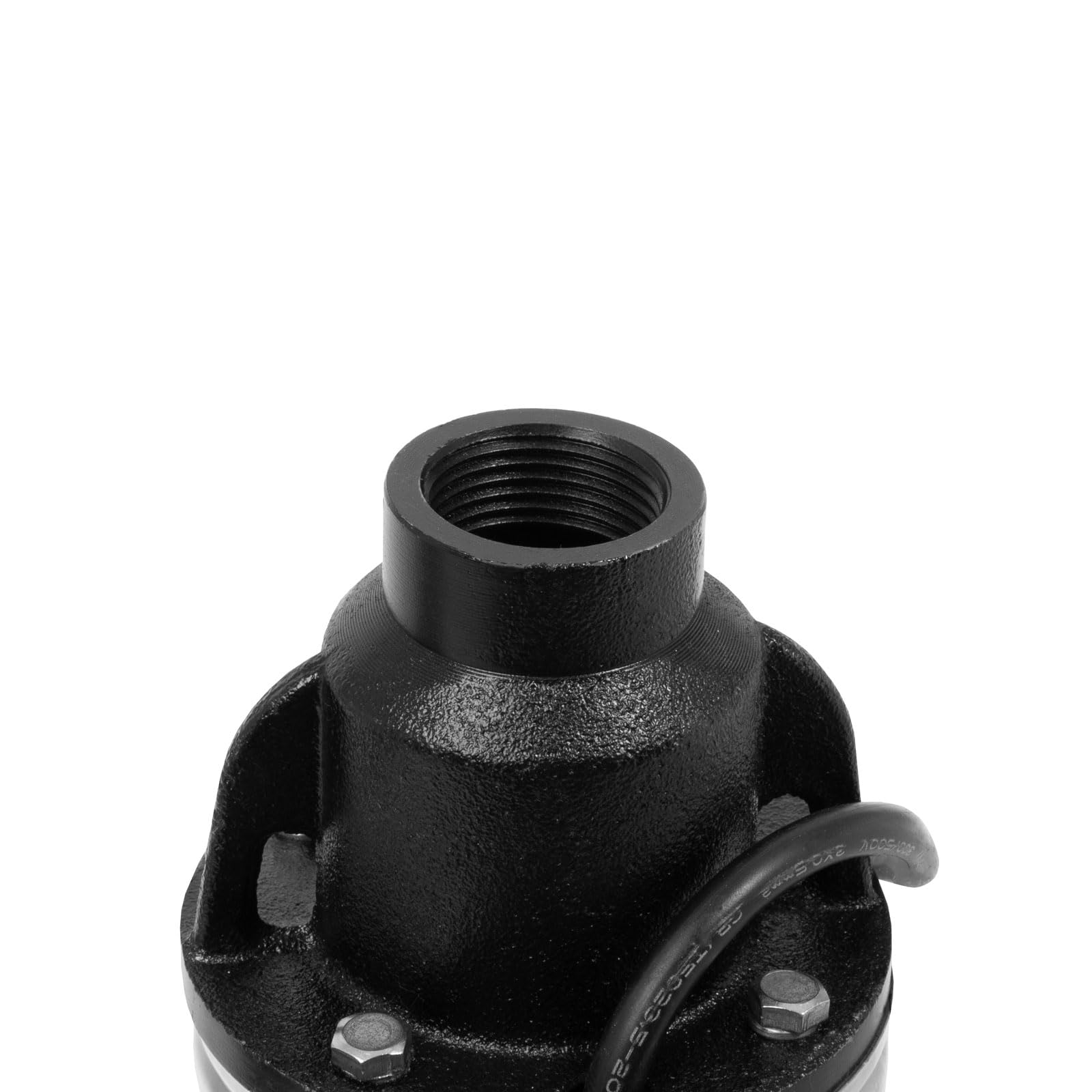EBERTH Bomba de pozo profundo 4" de acero inoxidable, eléctrica 750W, diámetro 4 pulgadas (10cm), rosca de conexión 1 1/4 pulgadas, cable de alimentación 15m, profundidad de trabajo máx. 15m