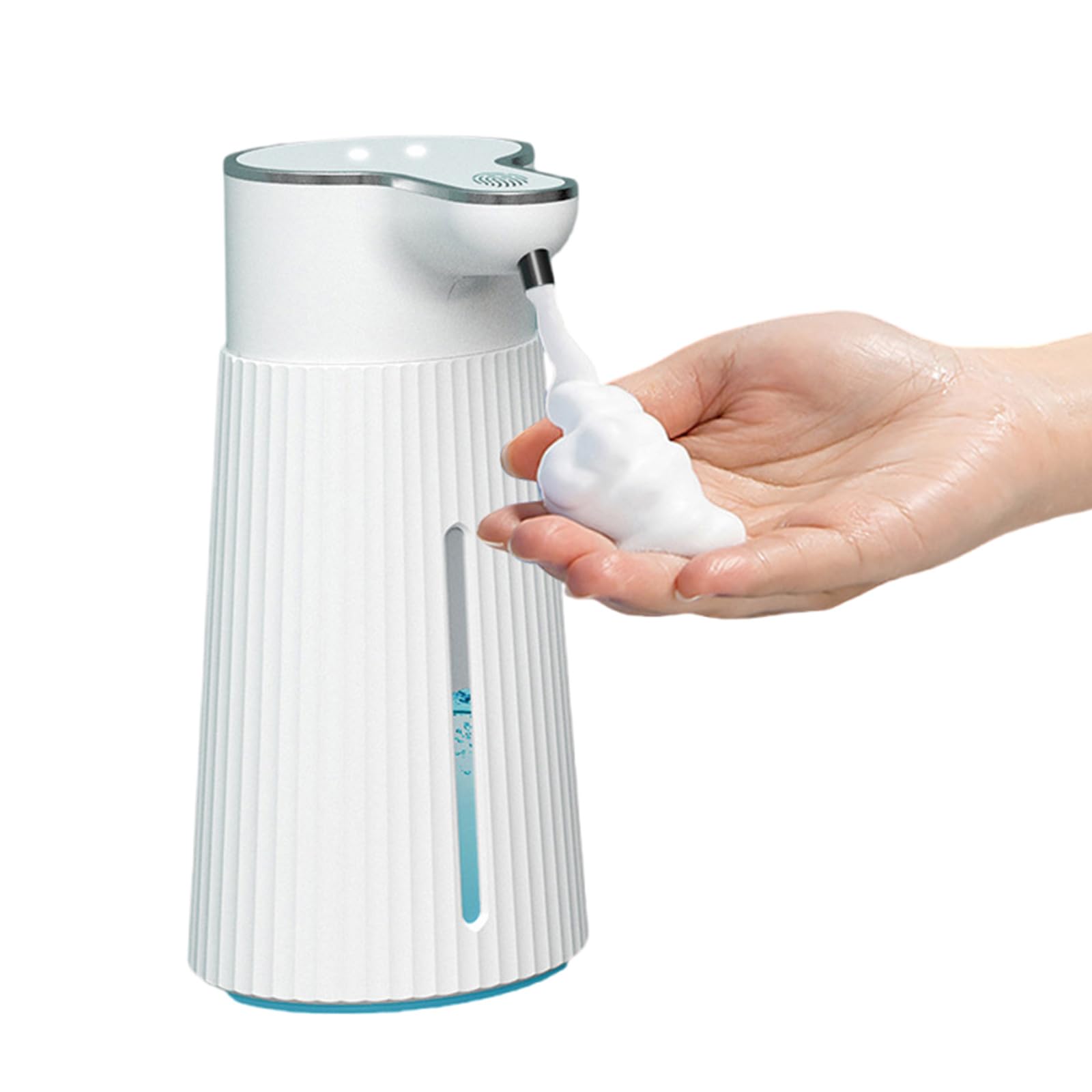 Touchless Hand Soap Foam Dispenser Rechargeable Automatic Foam Soap Dispenser Automatic Induction Foam Hand Washer Countertop Soap Dispenser