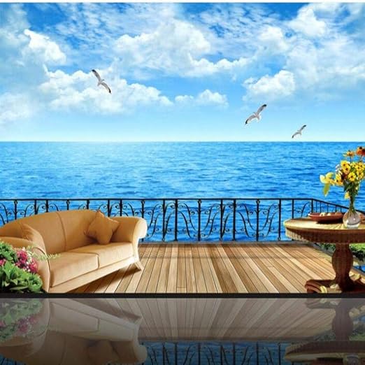 Amazon Ljjlm カスタム大フレスコ画バルコニー無料で海の海を見るテレビの壁の壁紙壁紙の壁3 D 280x0cm 壁紙 Amazon Ljjlm カスタム大フレスコ画バルコニー無料で海の海を見るテレビの壁の壁紙壁紙の壁3 D 280x0cm 壁紙
