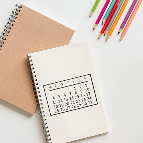 Miniatura 3 de Calendario Fecha Semana Número Sellos transparentes para hacer tarjetas y diario, sellos de silicona con hora de reloj, fecha, semana, mes, sellos