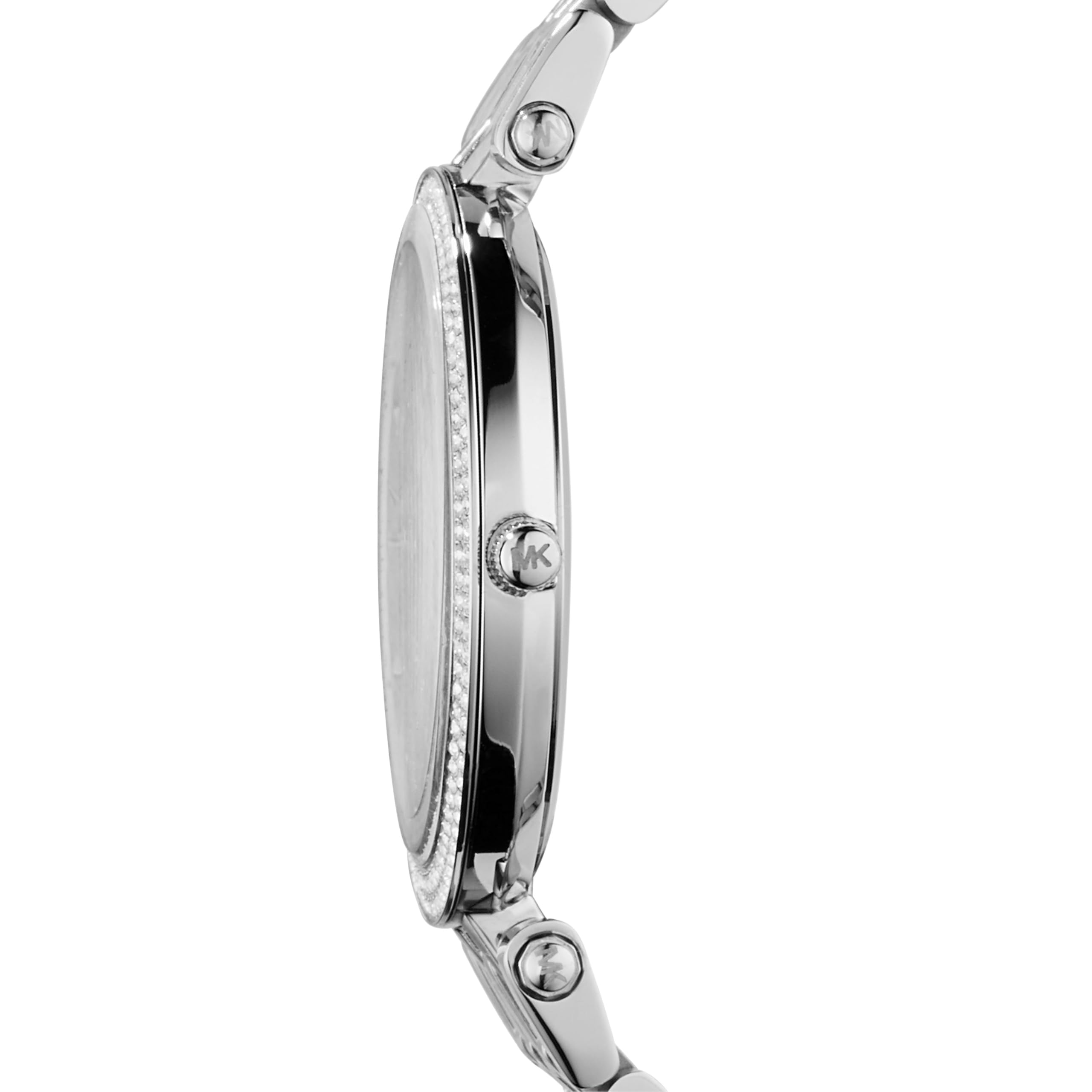 Michael Kors Orologio Darci per donna, Movimento al quarzo a tre lancette in tonalità argento con cinturino in acciaio inossidabile