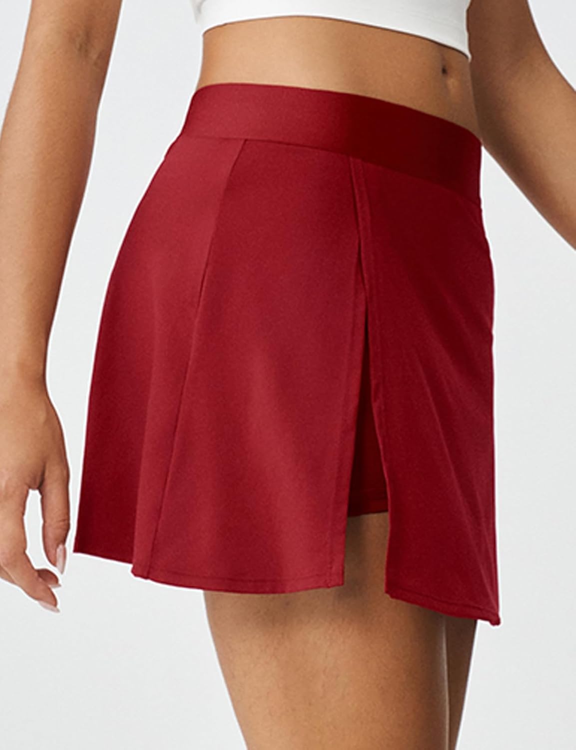 K-Swiss Skorts for Woman - Sweat Wicking Athletic Skirt with Short Side Split for Golf Pickleball Tennis Running Workout