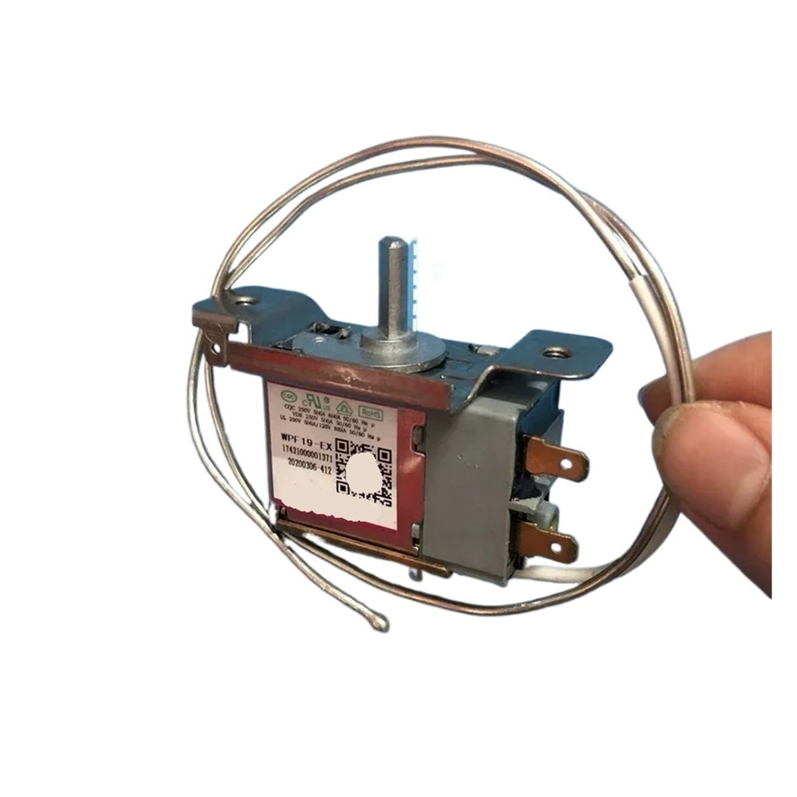 Fkymx 1Pcs Wpf19-Ex Refrigerator Thermostat Temperature Control Switch 2-Pin