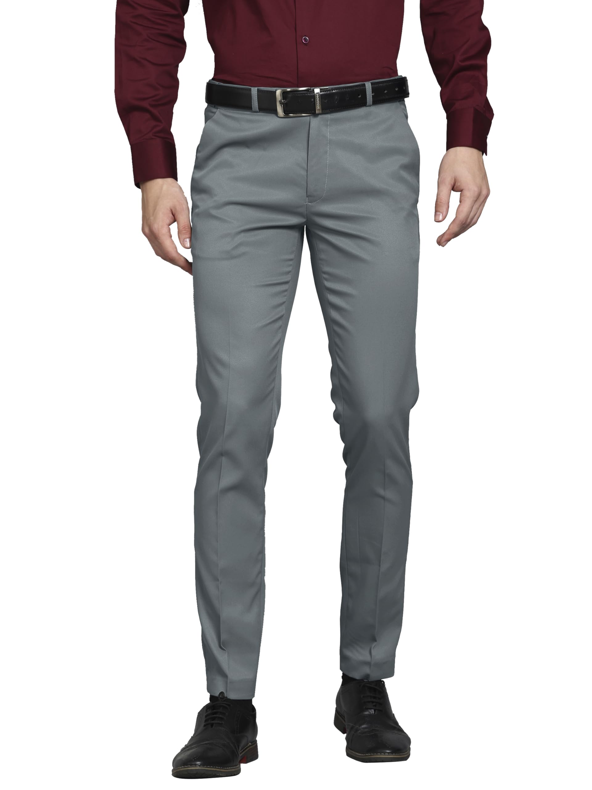 vogaan Formal Pant with Expandable Waist for Men | Men's Cotton Regular Fit Flat Front Pant for Party and Casual Wear-picture-18