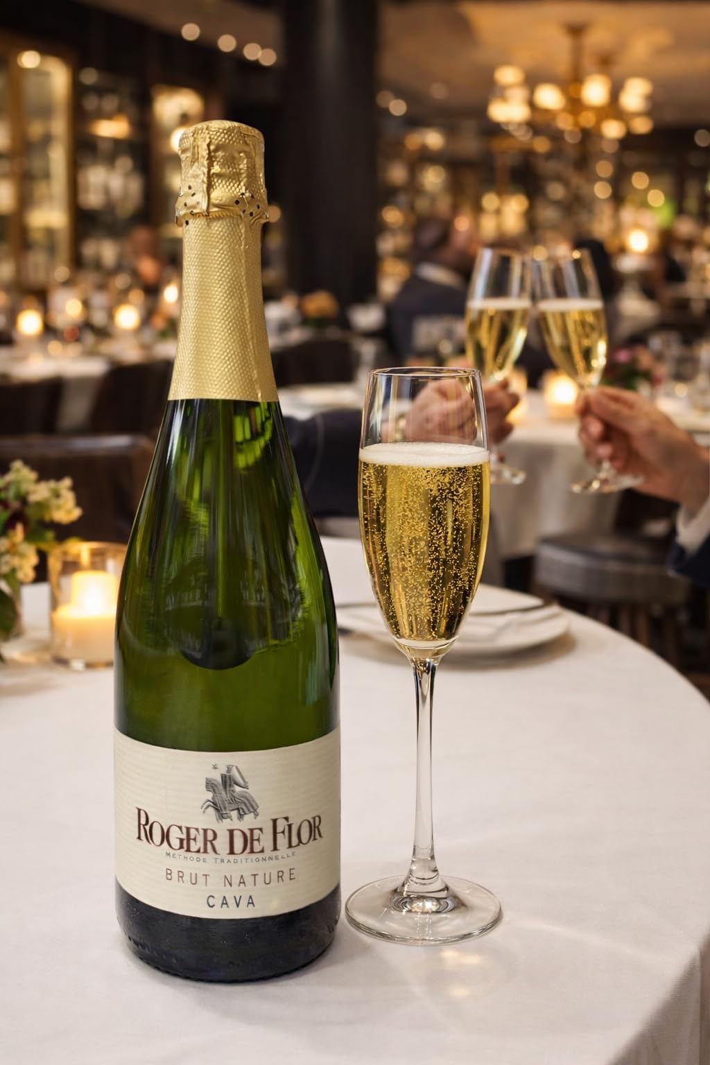 Pack 6 Botellas Cava Brut Nature Roger de Flor – Espumoso Seco Premium – Ideal para Celebraciones – 75 cl x 6 -MYSECRETWINE-
