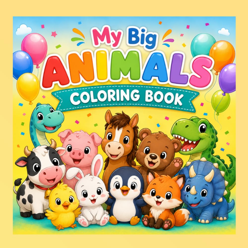MY BIG ANIMALS COLORING BOOK