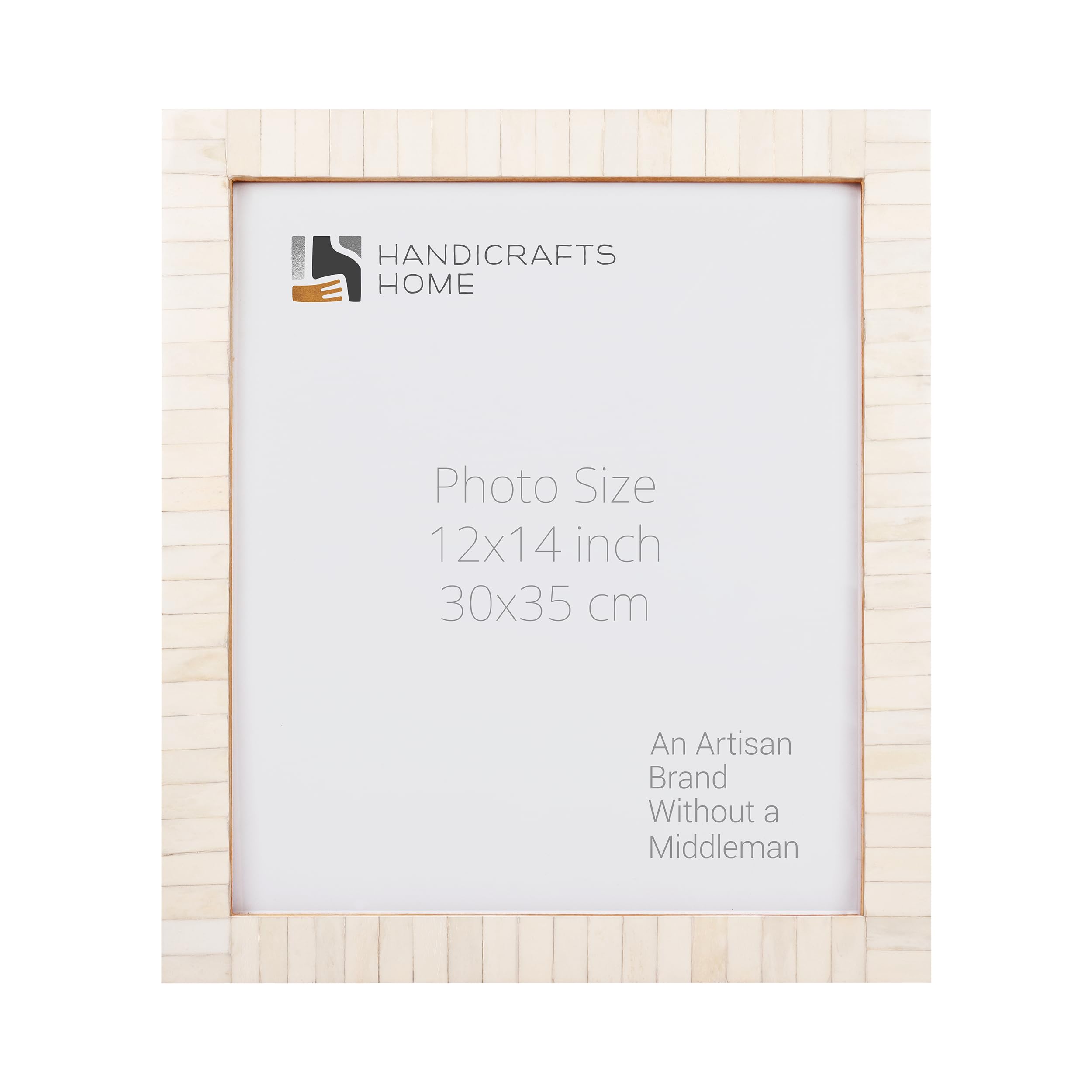 Handicrafts Home 12x14 Photo Picture Frames Handmade Art Wall Hanging Nursery Guest Living Room Wall Decor Gifts, Classic White