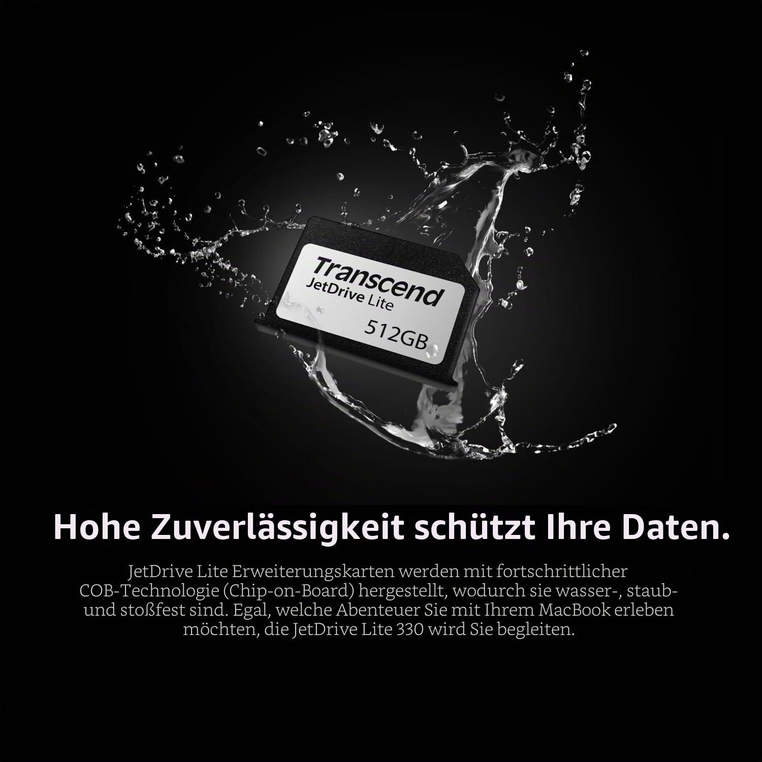 Transcend JetDrive Lite 330 1TB - Speichererweiterung für MacBook Pro 14" & 16" (2021-2024, M4/M3/M2/M1 Pro/Max), Bündiges Design, Bis zu 95 MB/s - TS1TJDL330