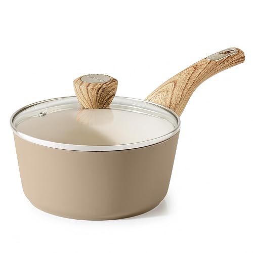 SENSARTE Ceramic Nonstick Sauce Pan 1.5 Quart