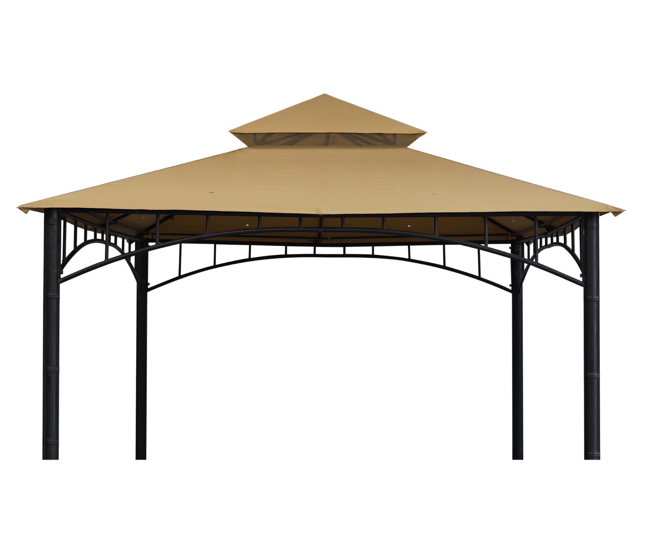 Replacement Canopy roof Cover for Target Madaga Gazebo Model L-GZ136PST, (Brown Beige)