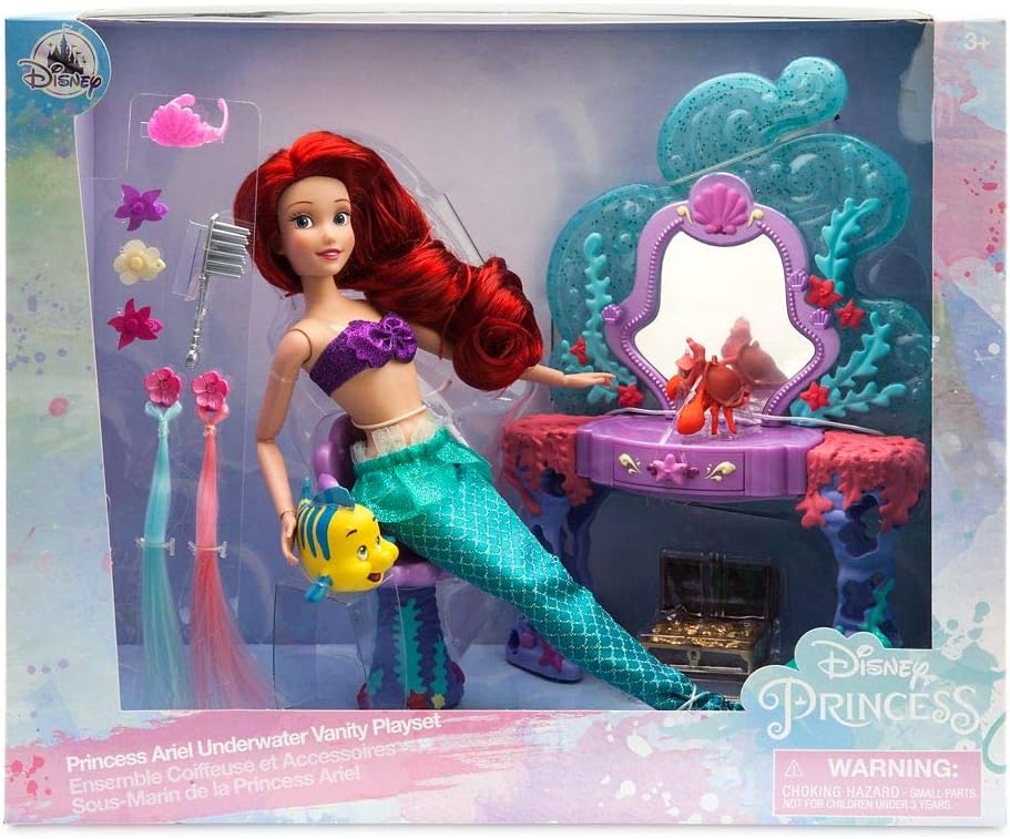 Disney Ariel Classic Doll Underwater Vanity Play Set – The Little Mermaid