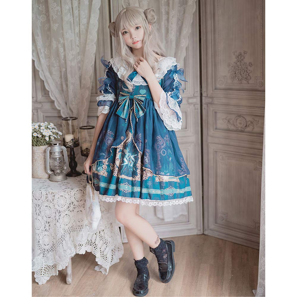 Amazon.co.jp: ロリータ ワンピース 半袖 ゴスロリ ゴシック