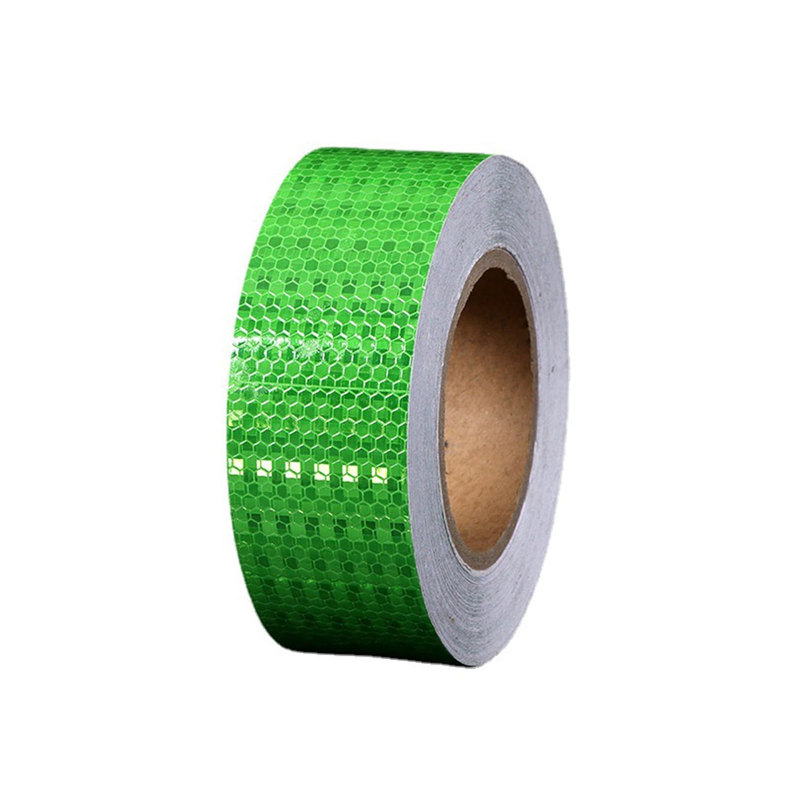 Cinta adhesiva reflectante de seguridad, Cinta De Seguridad Reflectante Verde Oscuro Anchos 5cm 10cm 20cm 25m(Width 20cm)