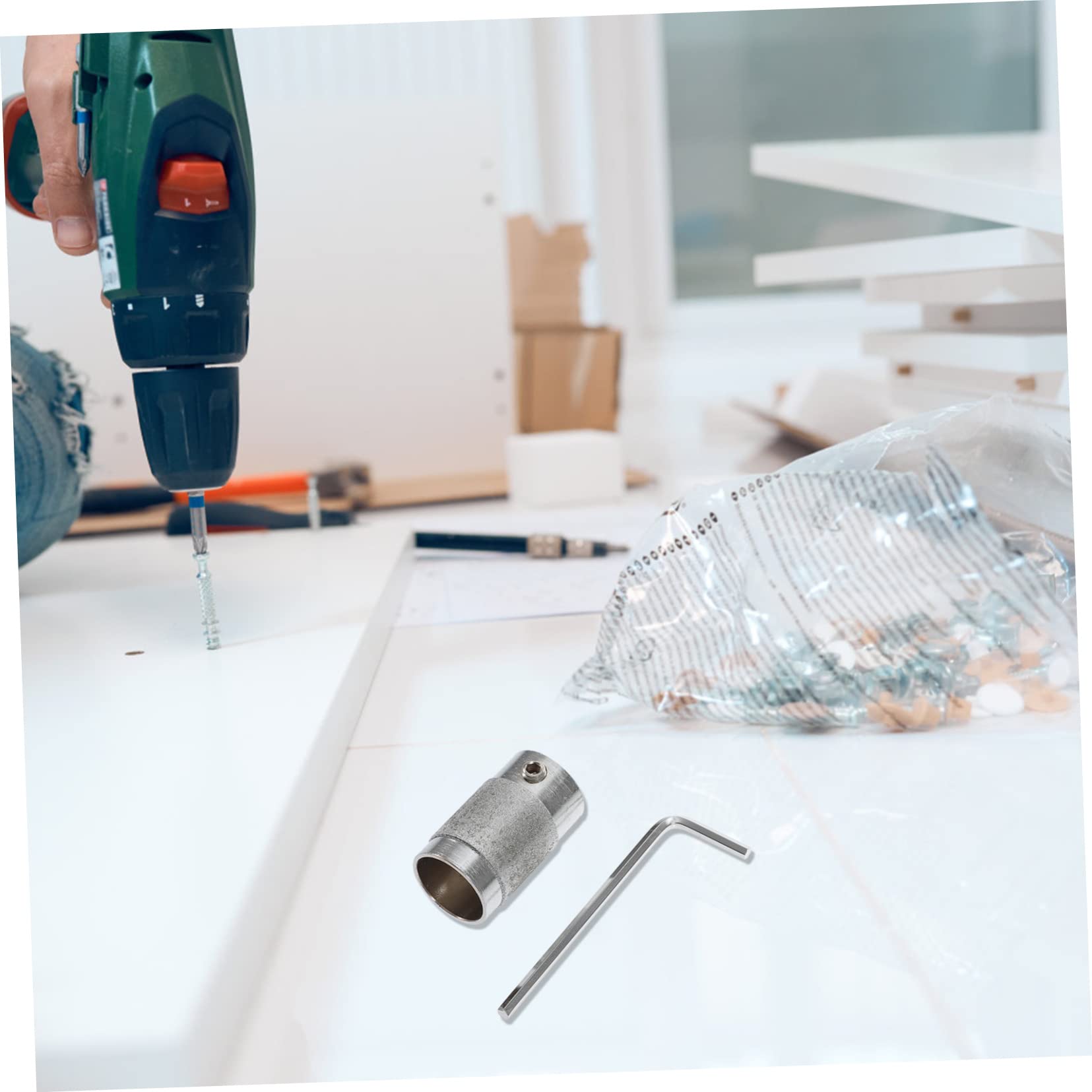 Gadpiparty 4 Pezzi Smerigliatrice di Cacciavite Elettrico Smerigliatrice Angolare Applicatore Lucidante per Pneumatici Cilindro Dell'auto Angolo con Nastro di Alluminio Corindone