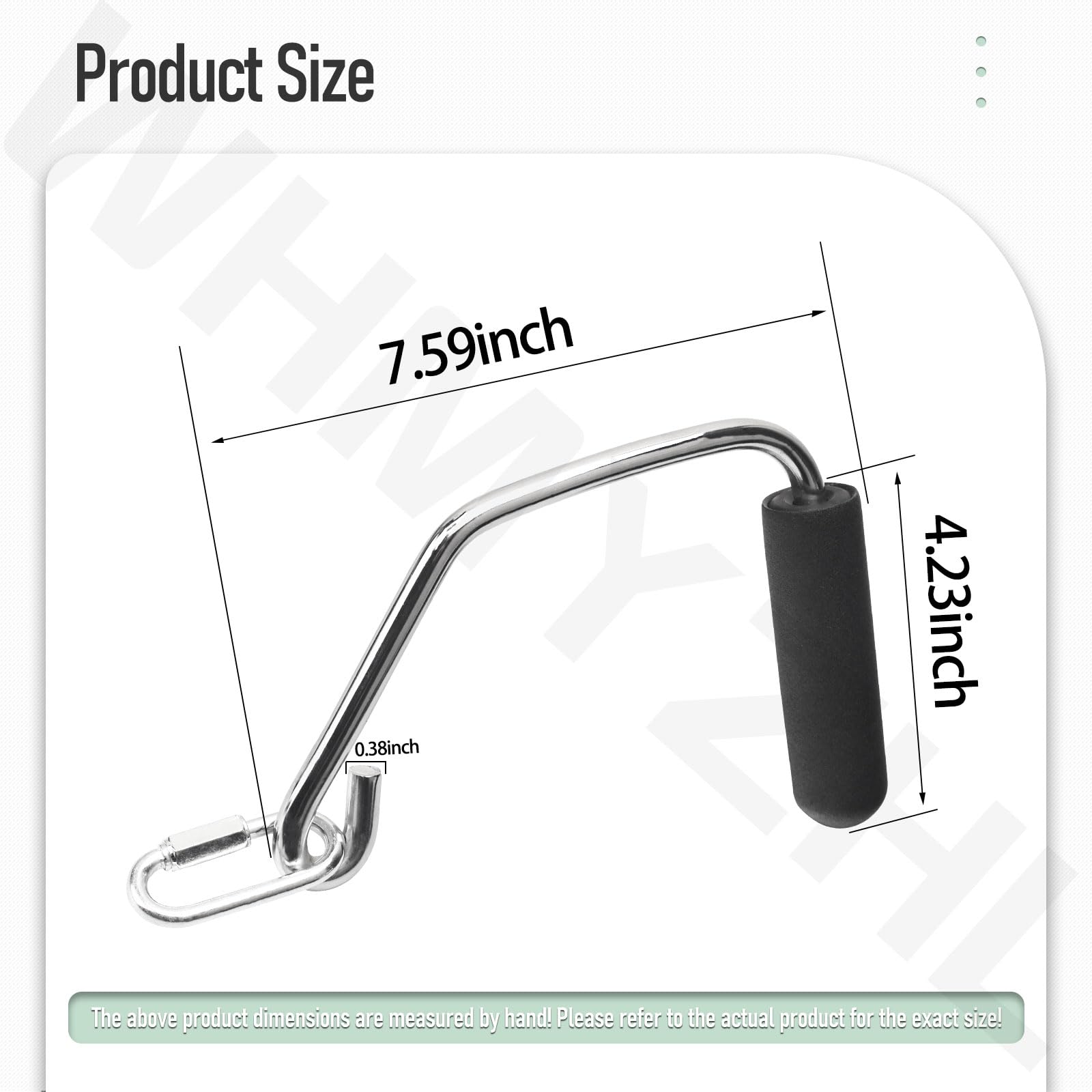 Total Gym Handles Chrome Grip Handles For Total Gym - Open Ended Exercise Handles Compatible With 2000, 3000, XL Models Exercise Machine Upgrades - View #13