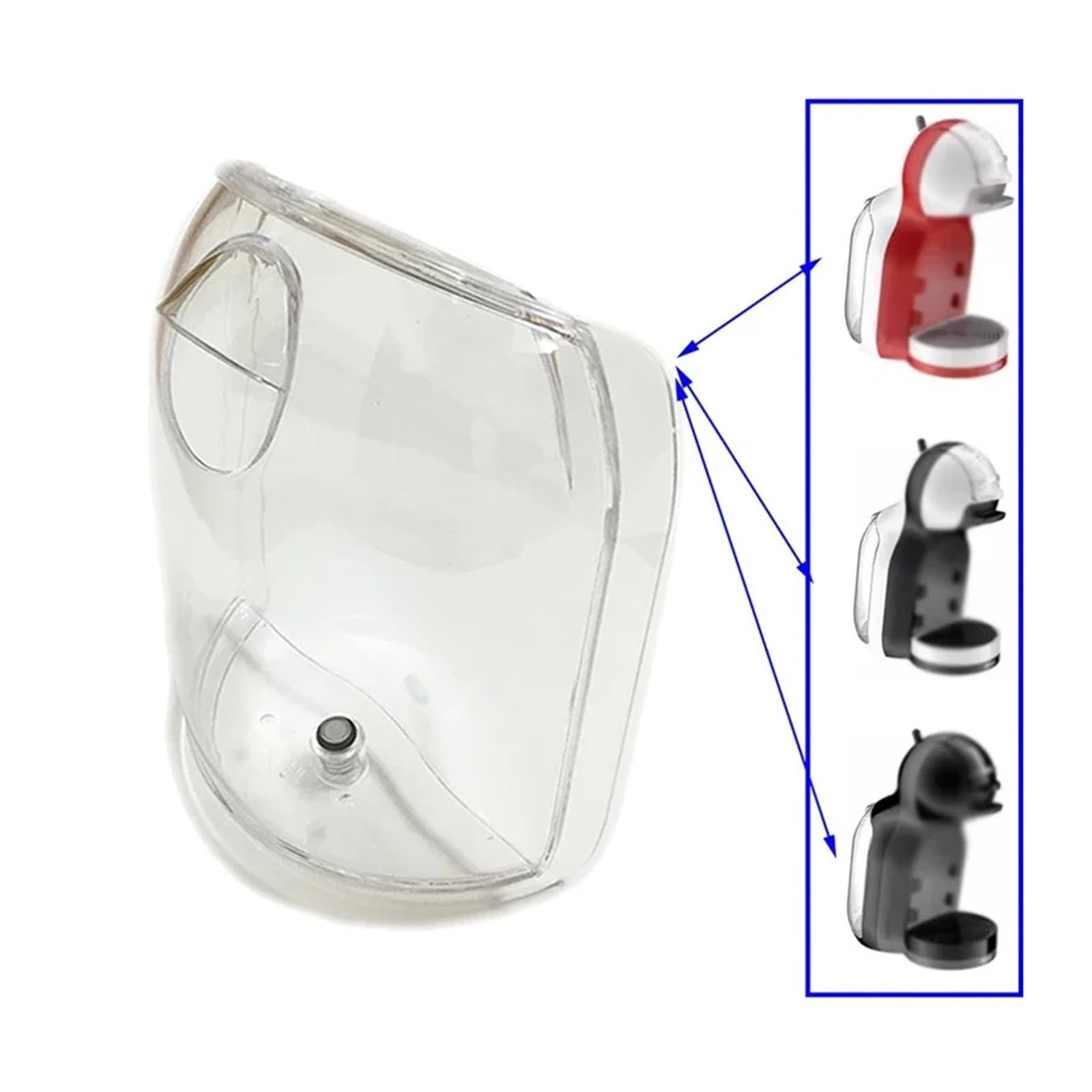 Tanque de agua for cafetera, Compatible con NESCAFE, Dolce Gusto EDG305, reemplaza las piezas de la cafetera