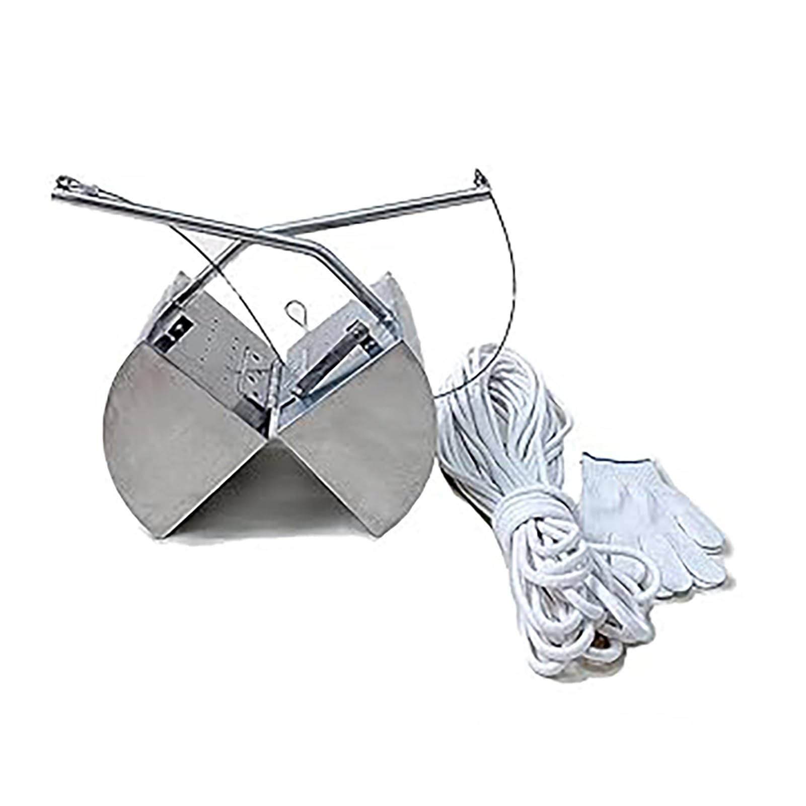 MRVAKDYDI Bottom Mud Grab for Collecting Silt, Portable Stainless Steel Grab Sludge Sampler 3L/5L 20m Rope for Lakes, Rivers, Reservoirs(5L)