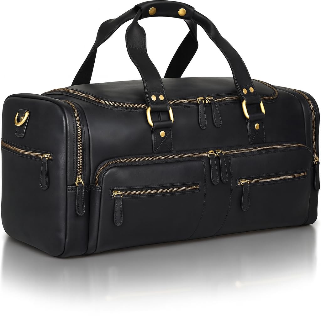 Luxorro Full Grain Leather Duffle Bag