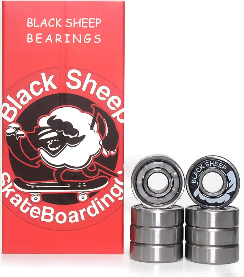 Rolamento Para Skate Importado de Precisão Black Sheep Red