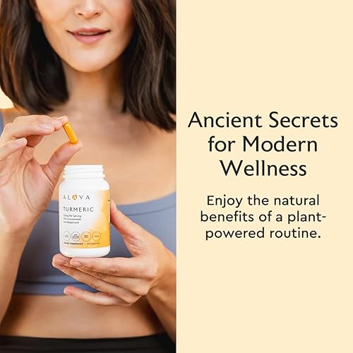 Miniatura 2 de Alaya Naturals - Curcumina de cúrcuma premium con bioperina - 750 mg con 95% de curcuminoides estandarizados por cápsula - Alta potencia, absorción